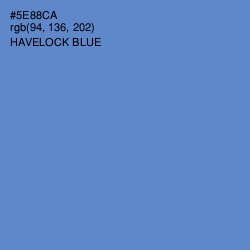 #5E88CA - Havelock Blue Color Image